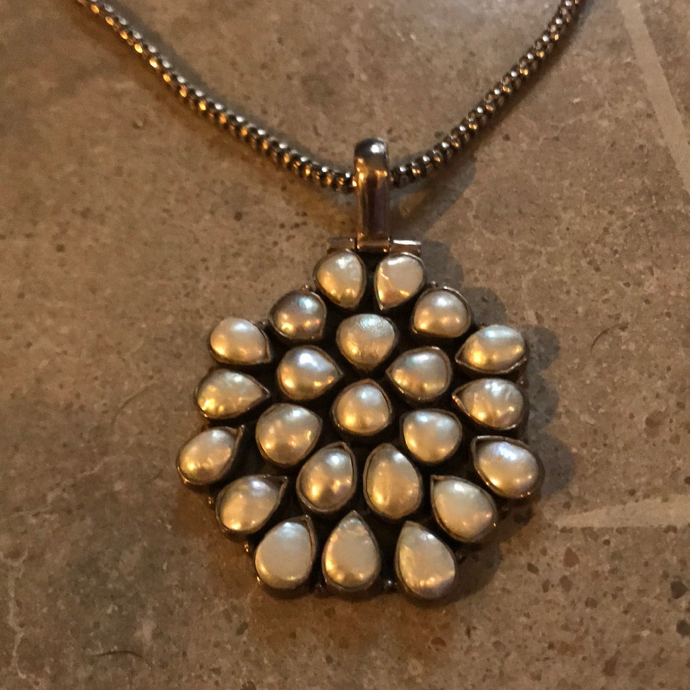 Sterling Silver and Pearl Necklace